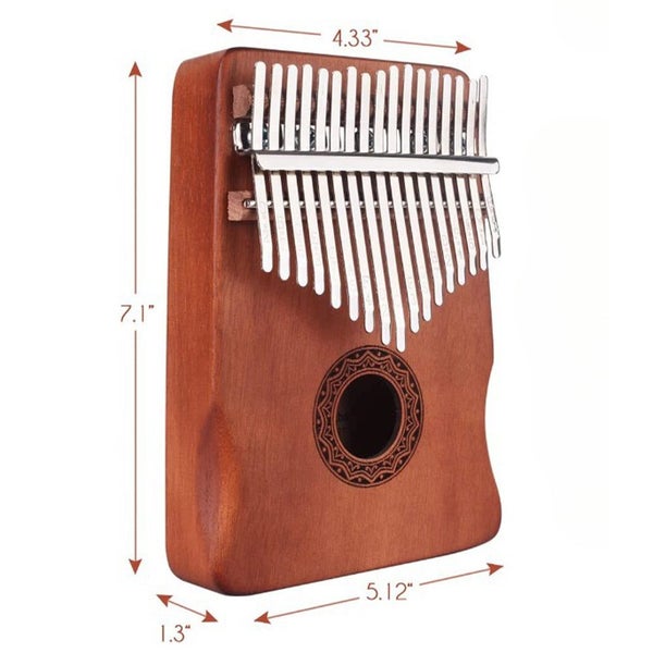 Kalimba Thumb Piano 17 Keys Musical Instrument Gift for Kids and Adult Beginners Carousel 2
