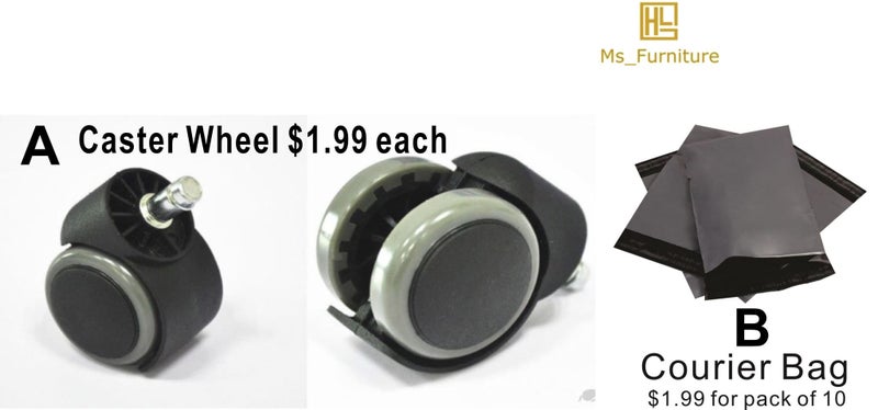 Brand NEW/ Caster Swivel Wheel Desk Chair Wheel Stem executive Carousel 1