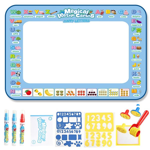 Reusable Mess Free Aqua Magic Doodle Mat Educational Toy for Kids Carousel 1