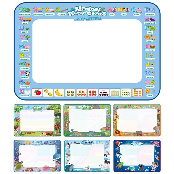 Reusable Mess Free Aqua Magic Doodle Mat Educational Toy for Kids Carousel 2