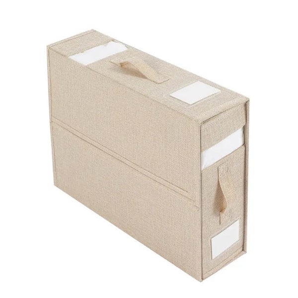 Foldable Bedding Sheet Storage Box Linen Wardrobe Organizer Carousel 1