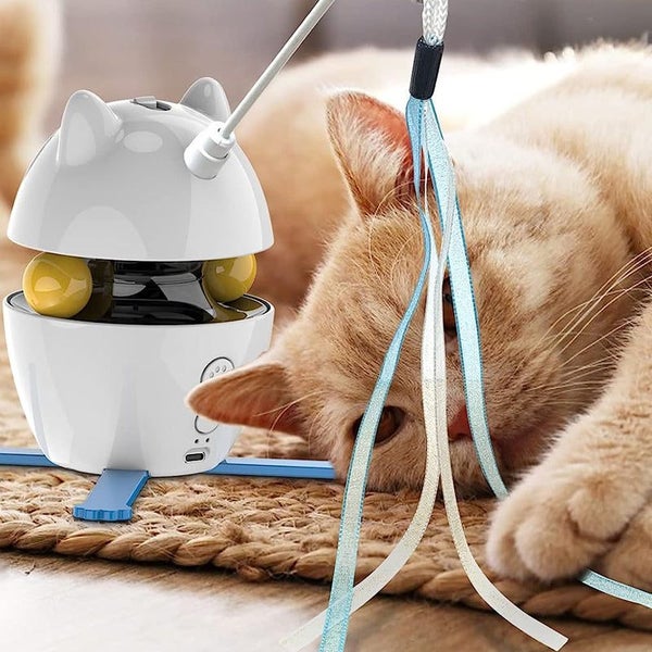 Interactive Indoor Electric Laser and Chasing Cat Toy CUSB Charging Carousel 11