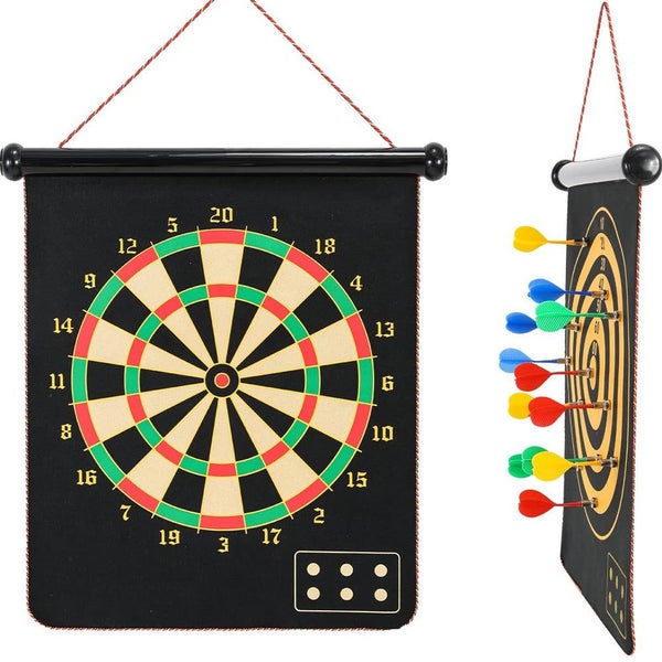 Double Sided Magnetic Dart Board Indoor Outdoor Games for Kids and Adults Carousel 2