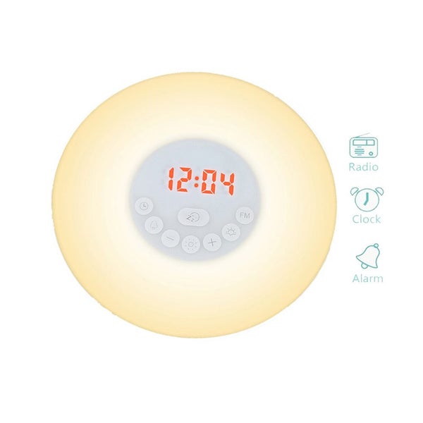 Touch Sensor Digital Alarm Clock Sunrise Sunset Simulator LED Lighting(USB Po... Carousel 2