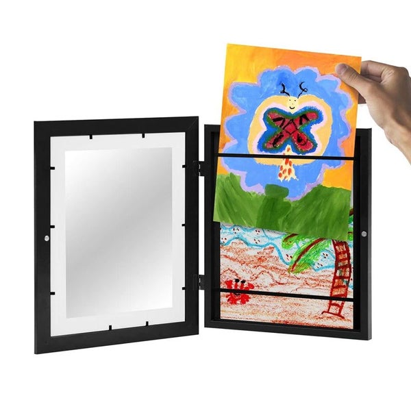 A4 Magnetic Front Opening Interchangeable Home Decor Photo Frame Carousel 1