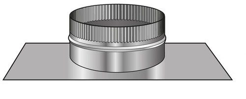 250mm Stainless Steel Inbuilt Chimney Plate / Spigot plate Carousel 1