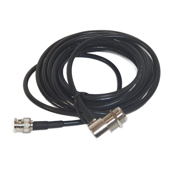 TECHOMAN 5 Metre Antenna Cable with SO239 on Base and BNC Plug for Radio Carousel 1