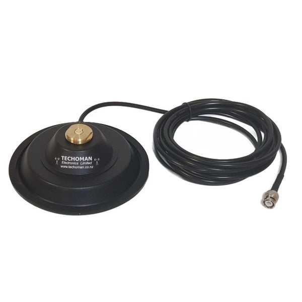 15cm Magnetic Antenna Mount NMO on Base & BNC Plug for Radio - 4M RG-58 cable. Carousel 1