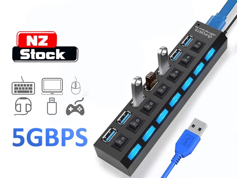 7 Port USB Hub New Carousel 1