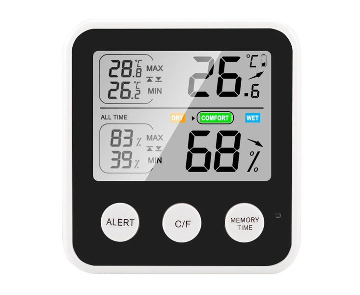 High-Precision LCD Electronic Digital Display Indoor Temperature Humidity Meter Carousel 1