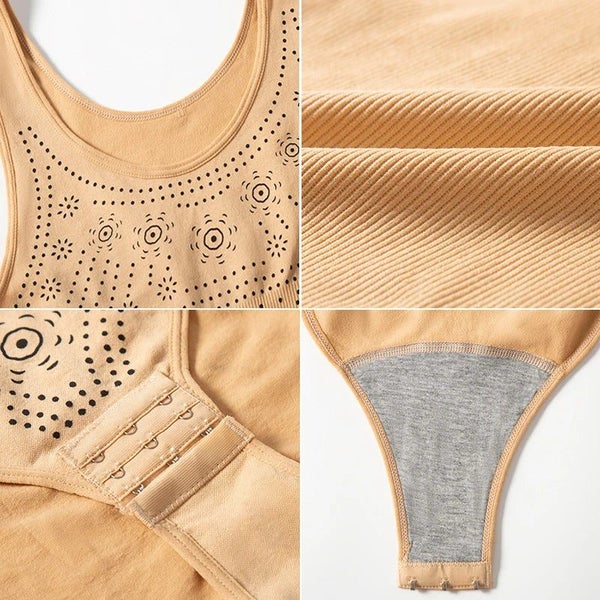 Printed Seamless Plus Size Tummy Control Bodysuit Carousel 8