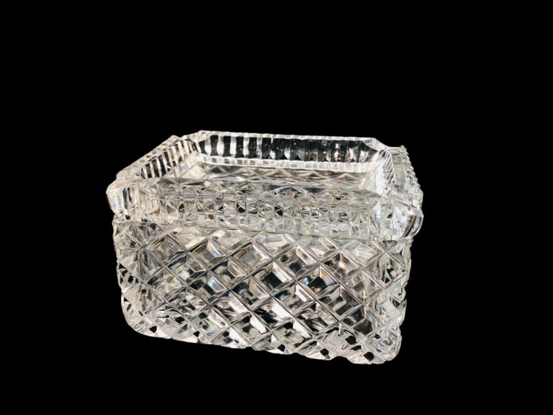 Vintage Crystal Cigarette Ashtray (18360)62937635444993119