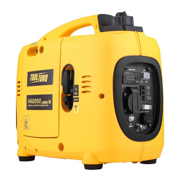 TOOL TORQ 1100W DIGITAL INVERTER GENERATOR PURE SINE WAVE 4 STROKE PETROL ENGINE Carousel 1