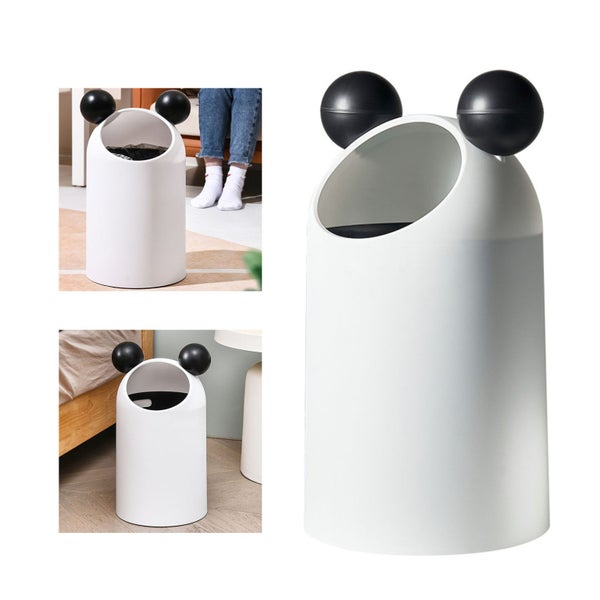 garbage container plastic garbage can Trash Can Slanted Lidless Plastic Large Carousel 2