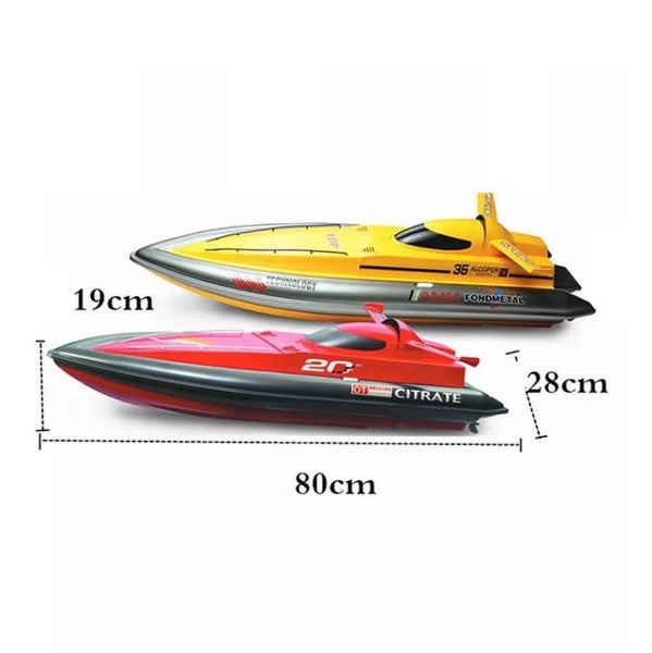 Racing Boat - 80CM Large Size RC Electric High-Powered - Yellow Carousel 6