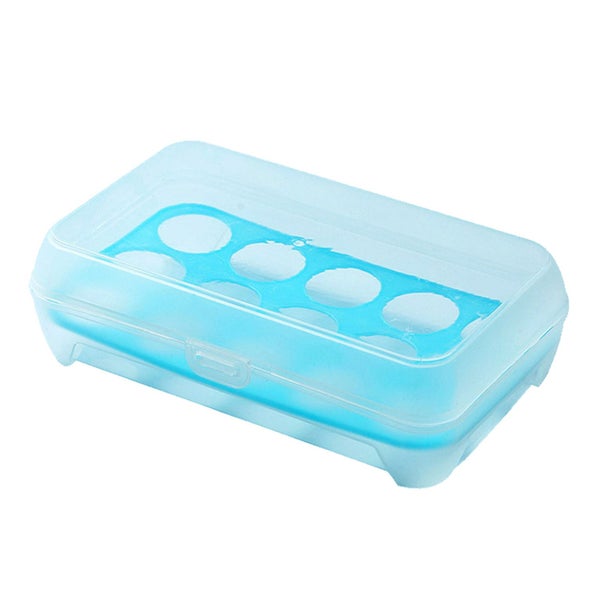 dustproof egg box Egg Tray with Lid 15 Grids Thickened Dustproof Egg Storage Box Carousel 8