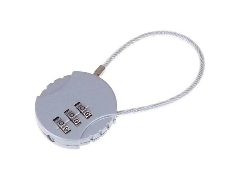 3 Digit Password Combination Padlock Suitcase Luggage Metal Code Lock Mini Carousel 1