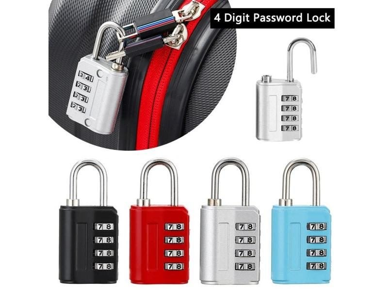 4 Digits TSA Lock Combination Padlock Customs Code Lock Anti-theft Travel Carousel 2