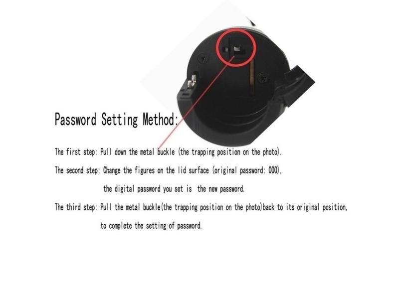 Plastic Bottle Password Lock Combination Wine Bottle Lock Wine Stopper Vacuum Carousel 2