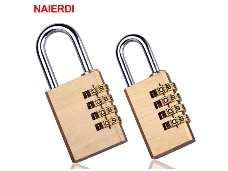 NAIERDI Digital Combination Password Lock High Security Solid Brass Anti-Drill Carousel 2