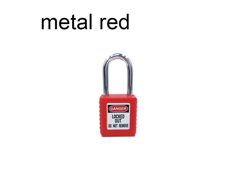 ABS Lock Security Padlock Engineering Lock Plastic Shackle Steel 38mm Nylon Non Carousel 1