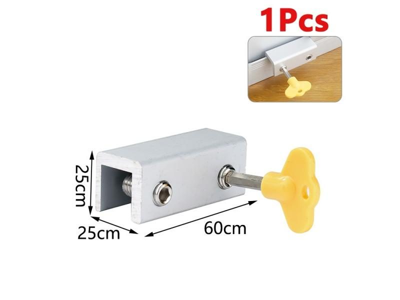 1/10Pcs Window Security Key Lock Sliding Door Windows Restrictor Child Safety Carousel 1