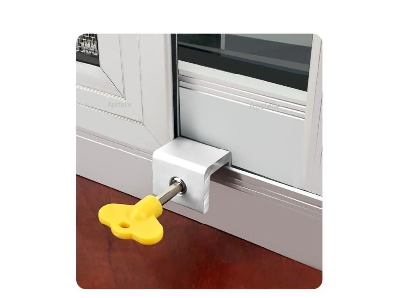 Window Security Key Lock Sliding Doors Windows Restrictor Child Safety Carousel 2