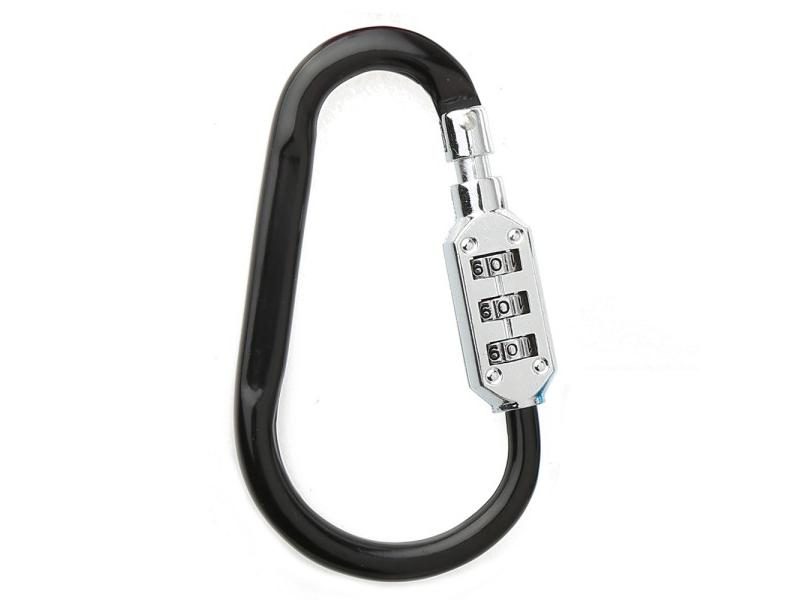 Firm Portable Luggage Padlock Keychain Zinc Alloy Security 3 Combination Travel Carousel 2