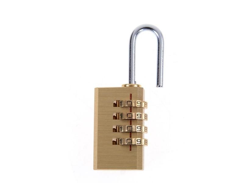 Practical New 1pc 6cm X 2cm X 1cm Mini 4 Digits Number Password Code Lock Carousel 1