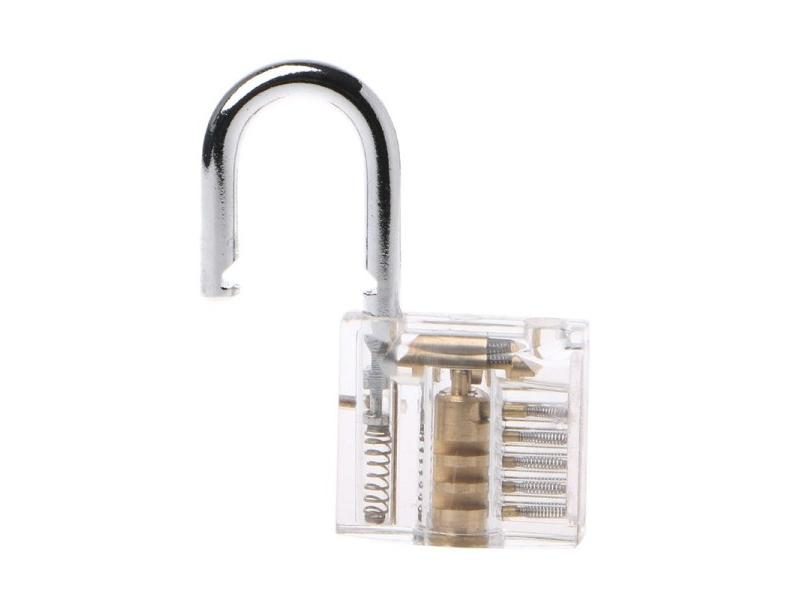 50mm/2" Transparent Cutaway Locks Inside View Practice Padlock Visible View Carousel 1