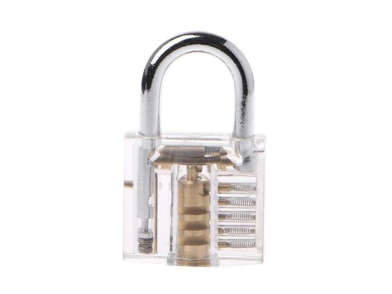 50mm/2" Transparent Cutaway Locks Inside View Practice Padlock Visible View Carousel 2