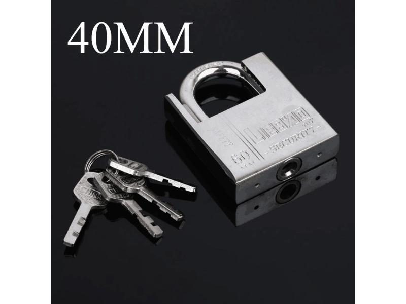 Keyed Padlock Waterproof Antirust Multifunctional Padlock Anti-Theft Lock Pry Carousel 1