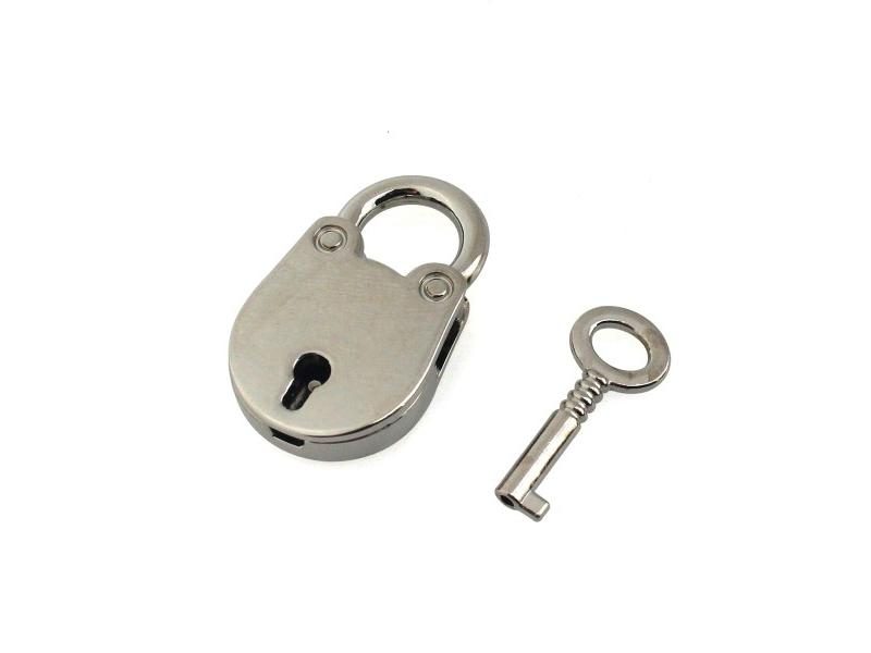 1Pcs Cat Shape Metal Mini Padlock Small Luggage Box Key Lock With Key Bag Carousel 1