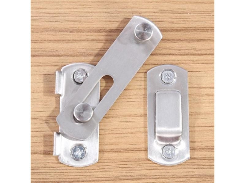 WALFRONT Hasp Latch Stainless Steel Hasp Latch Lock Sliding Door Lock For Carousel 1