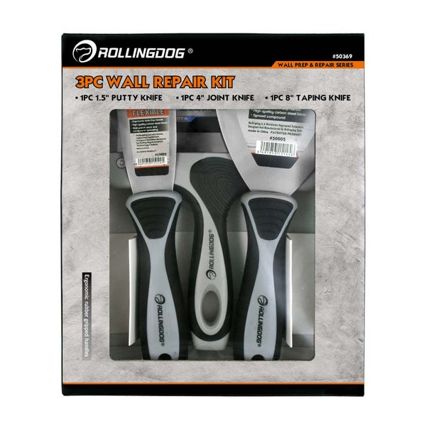 Putty Knife / Wall Repair Kit 3pc Carousel 1