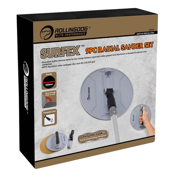 Wall Sander Set Radial 9pc Carousel 2