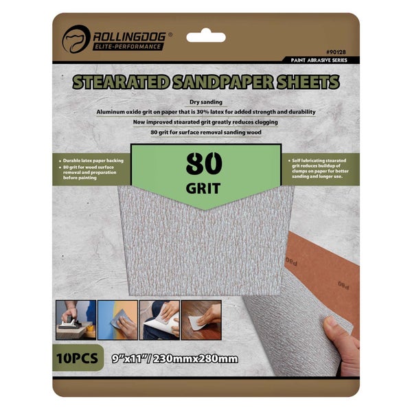 Stearated Sanding Sheets 230x280mm 80g Carousel 1