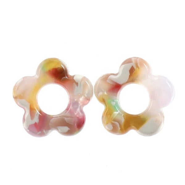 Korean Simple Statement Earrings Stainless Steel hollow flower Stud Earri CHK29M Carousel 1