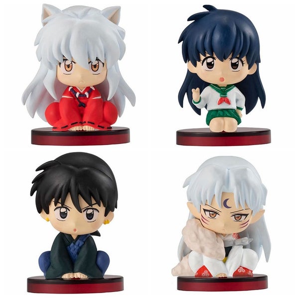 4pcs/set Anime INUYASHA Cute Figure Model Toys Carousel 1