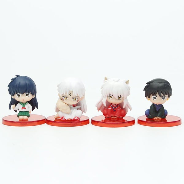 4pcs/set Anime INUYASHA Cute Figure Model Toys Carousel 2