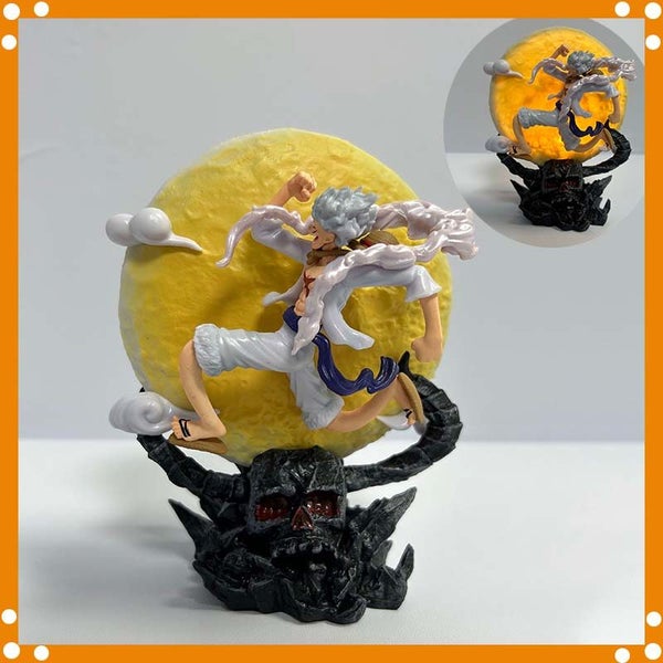 13cm One Piece Anime Figure Moon Fairy Nika Monkey D Luffy Action Carousel 2