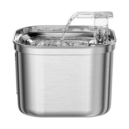 Cat Filter Water Fountain Stainless Steel Pet Fountain 2.2L Dispenser USB Powere Carousel 13