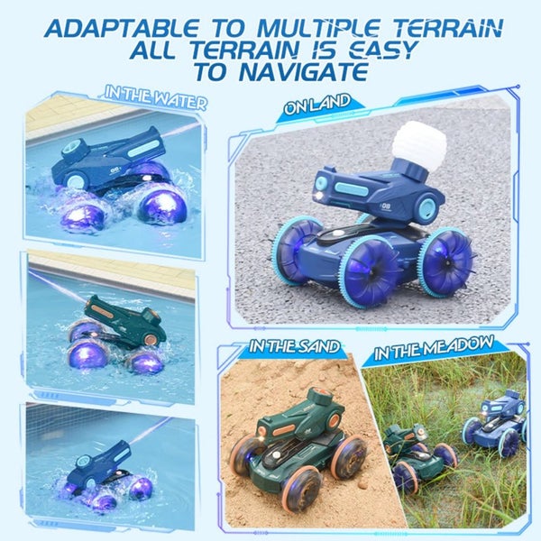Remote Control Car, Amphibious Gesture RC Cars for Boys Girls, Blue Carousel 1