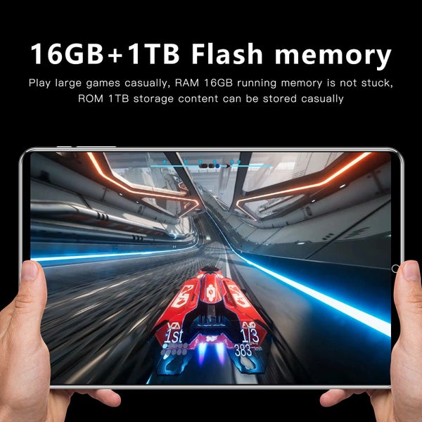 Android Tablet, 10.1 inch Android 12 Tablets 4GB RAM ROM 1TB Expand (Black) Carousel 2