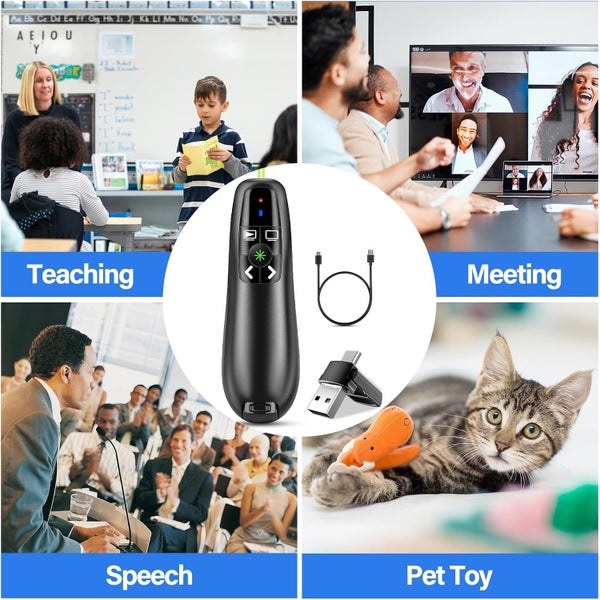 Presentation Clicker Wireless,PPT Clicker Red Laser Pointer Carousel 2