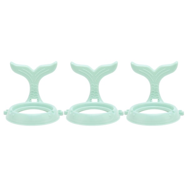 wall mount hair dryer holder 3Pcs Wall Mounted Hair Dryer Rack Plastic Punching Carousel 1
