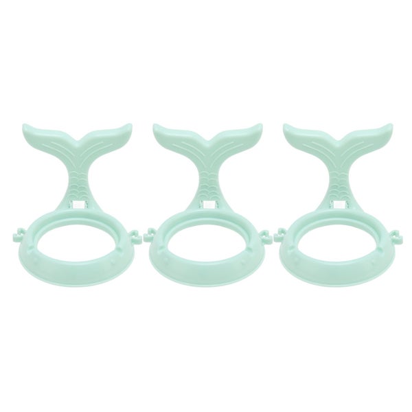 wall mount hair dryer holder 3Pcs Wall Mounted Hair Dryer Rack Plastic Punching Carousel 2