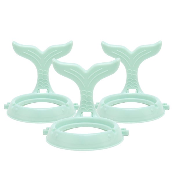 wall mount hair dryer holder 3Pcs Wall Mounted Hair Dryer Rack Plastic Punching Carousel 8