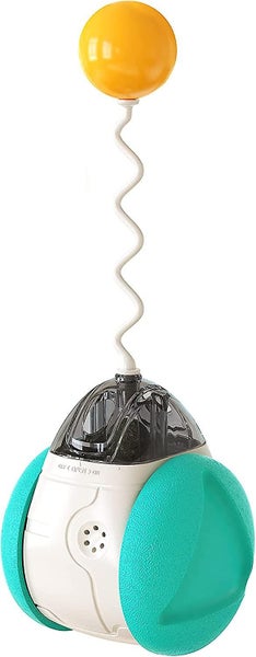 Cat Toys For Indoor Cats, Cat Treat Toy, Balance Car Design With Catnip Iq Train Carousel 2