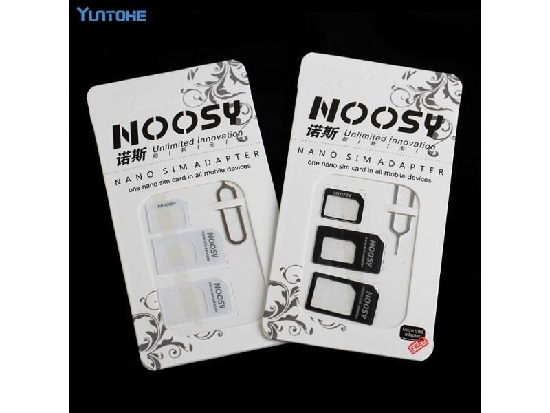 300set Lot Noosy Nano Micro To Standard SIM Card Adapter Set With Eject Pin Key Carousel 2